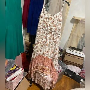 Floral Print High Low Dress